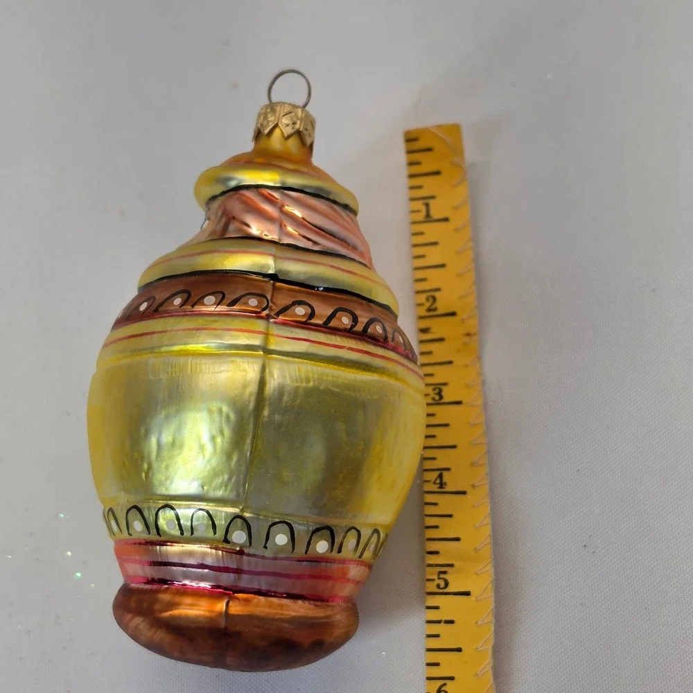Calik Artistry Christmas Ornaments Set 4 Multicolor Exc Poland Hand Painted